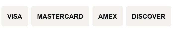 HorseWood checkout accepts Visa, Mastercard, Amex and Discover over SSL
